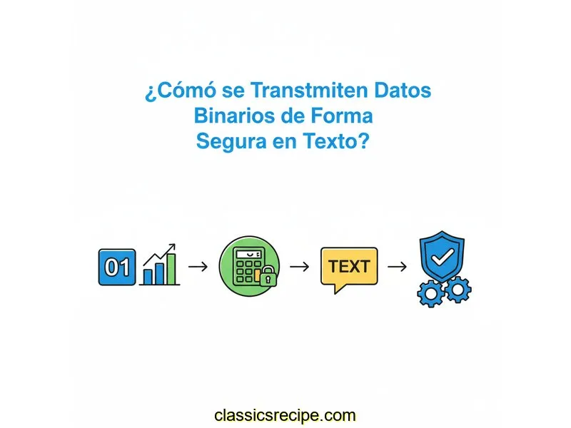 ¿Cómo se Transmiten Datos Binarios de Forma Segura en Texto?
