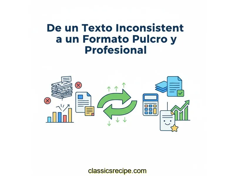De un Texto Inconsistente a un Formato Pulcro y Profesional