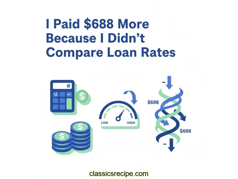 I Paid $688 More Because I Didn't Compare Loan Rates