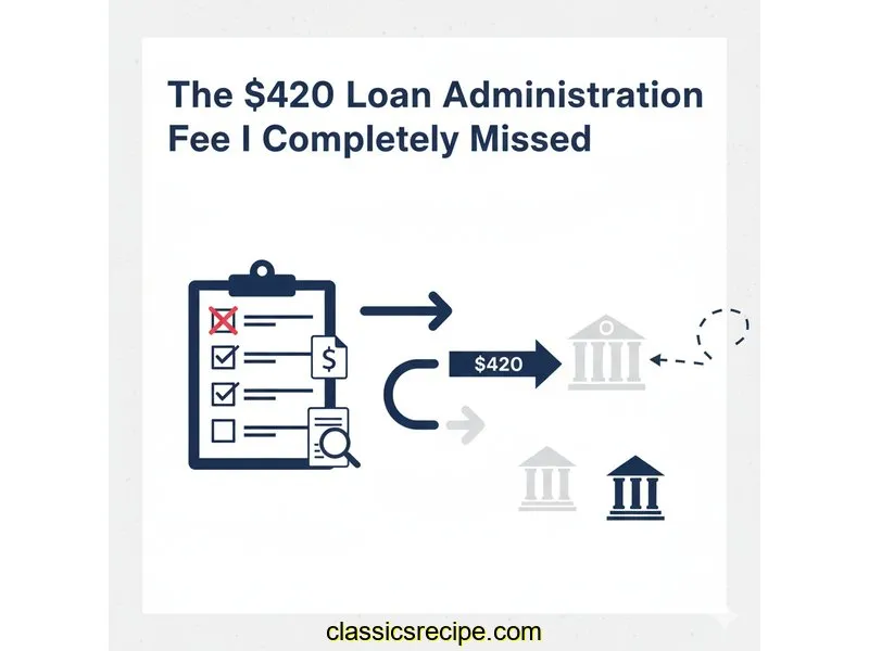 The $420 Loan Administration Fee I Completely Missed