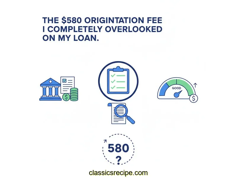 The $580 Origination Fee I Completely Overlooked on My Loan