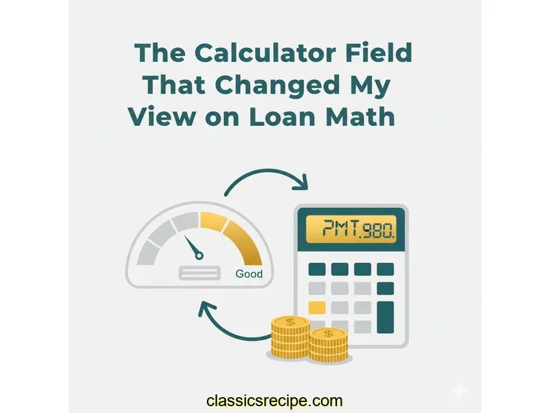 The Calculator Field That Changed My View on Loan Math