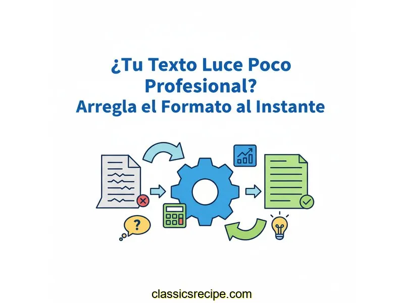 ¿Tu Texto Luce Poco Profesional? Arregla el Formato al Instante