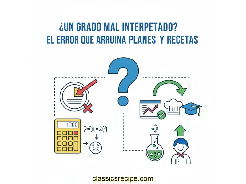 ¿Un Grado Mal Interpretado? El Error que Arruina Planes y Recetas