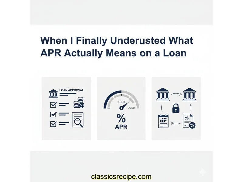 When I Finally Understood What APR Actually Means on a Loan